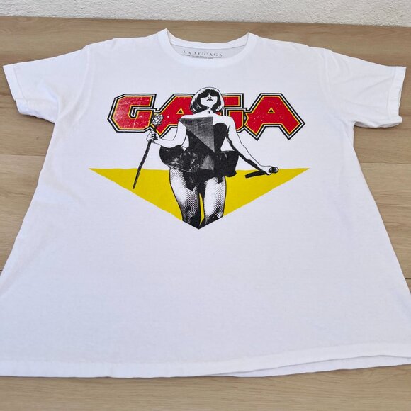 Lady Gaga Licensed Merchandise Metal Oversized Tee UNISEX Large / 80s Aesthetic - Picture 13 of 14